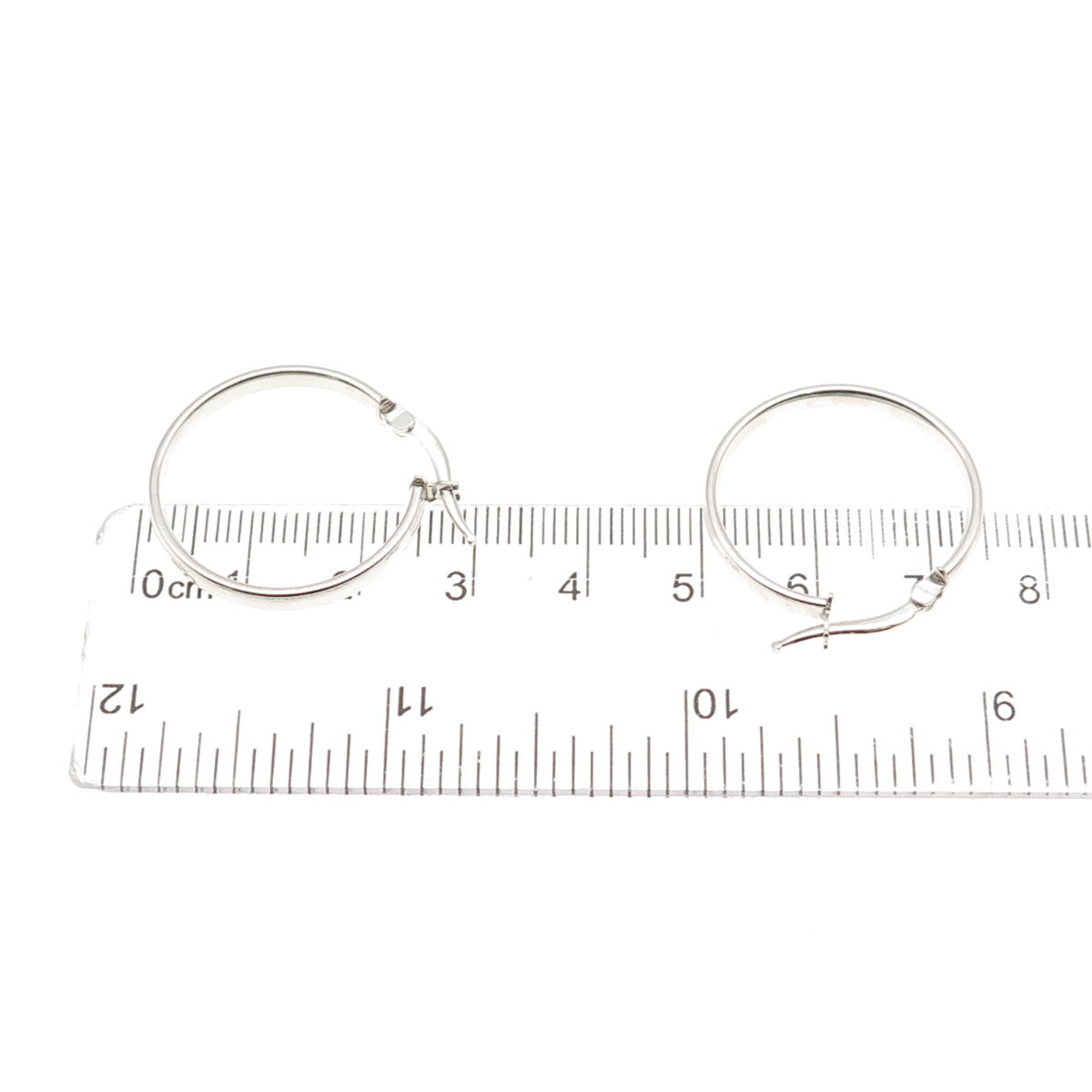 925 Sterling Silver Italy Hoop Earrings