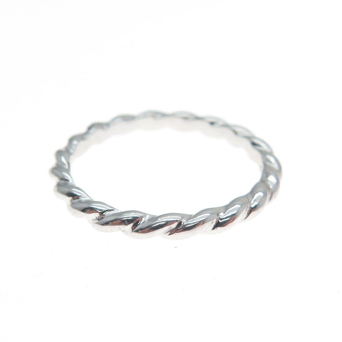 925 Sterling Silver San Marco Macaroni Band Ring Size 7.25