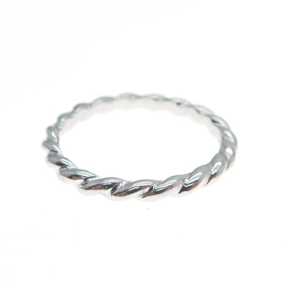 925 Sterling Silver San Marco Macaroni Band Ring Size 7.25
