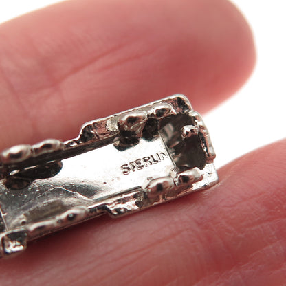 925 Sterling Silver Vintage San Francisco Cable Car 3D Mini Charm Pendant