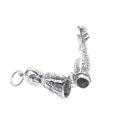 925 Sterling Silver Vintage REO Cavalier Needle Holder Pendant