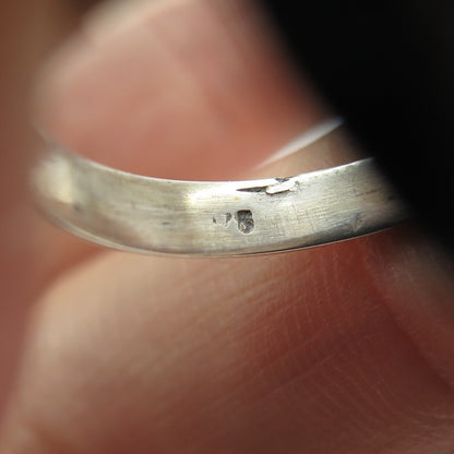 925 Sterling Silver Vintage Spades Playing Cards Symbol Oxidized Ring Size 6