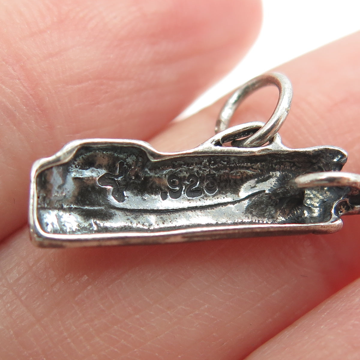 SUN WEST 925 Sterling Silver Vintage Golf Bag Charm Pendant