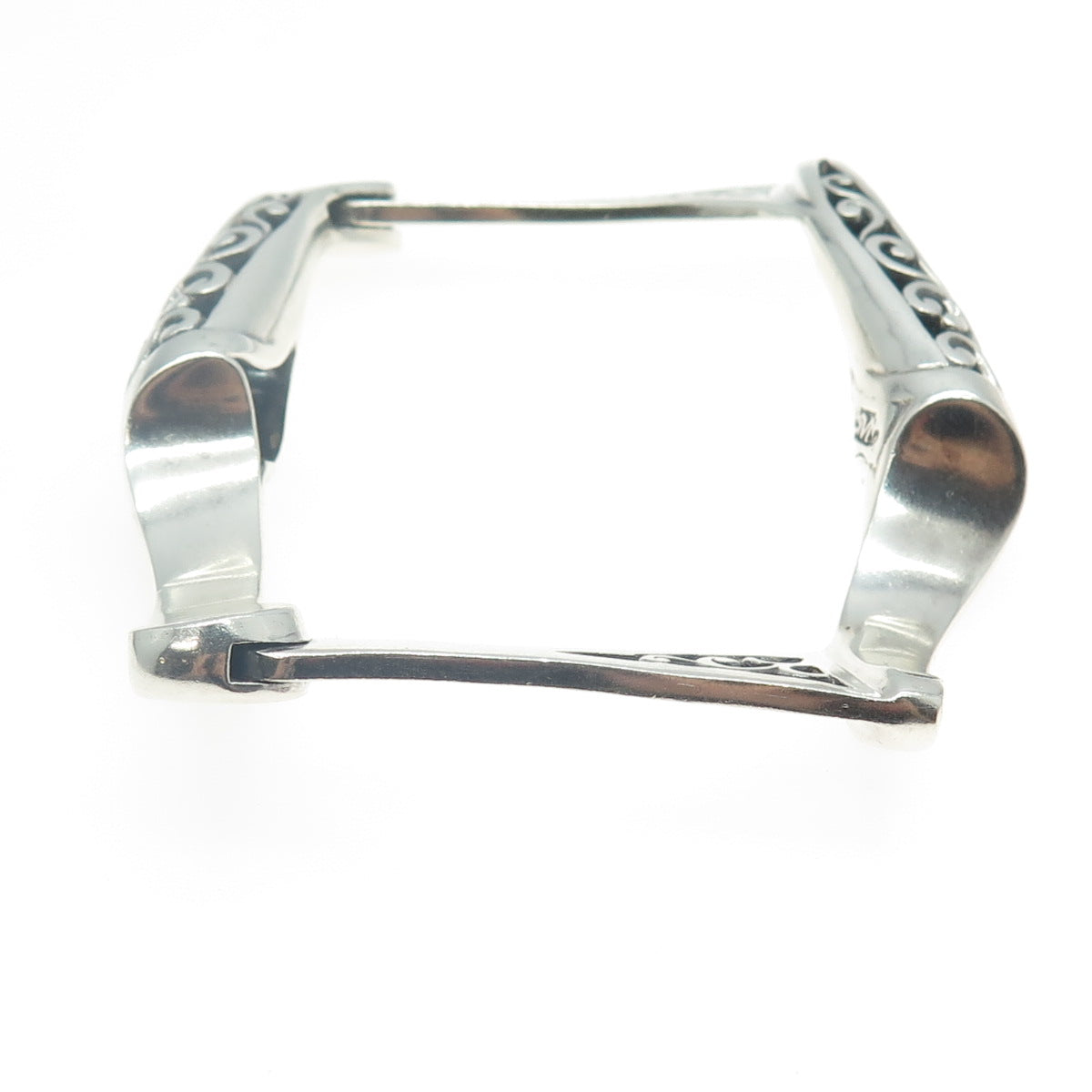 SHANDOR MADJA 925 Sterling Silver Vintage Modernist Bangle Bracelet 7.5"