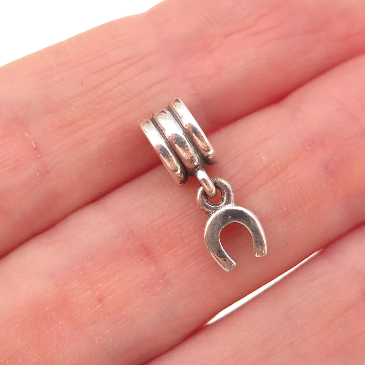 Pandora 925 Sterling Silver Horseshoe Good Luck Dangle Charm