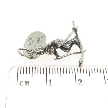 MAISELS INDIAN TRADING 925 Sterling Silver Vintage Skiing Park City Utah Pendant