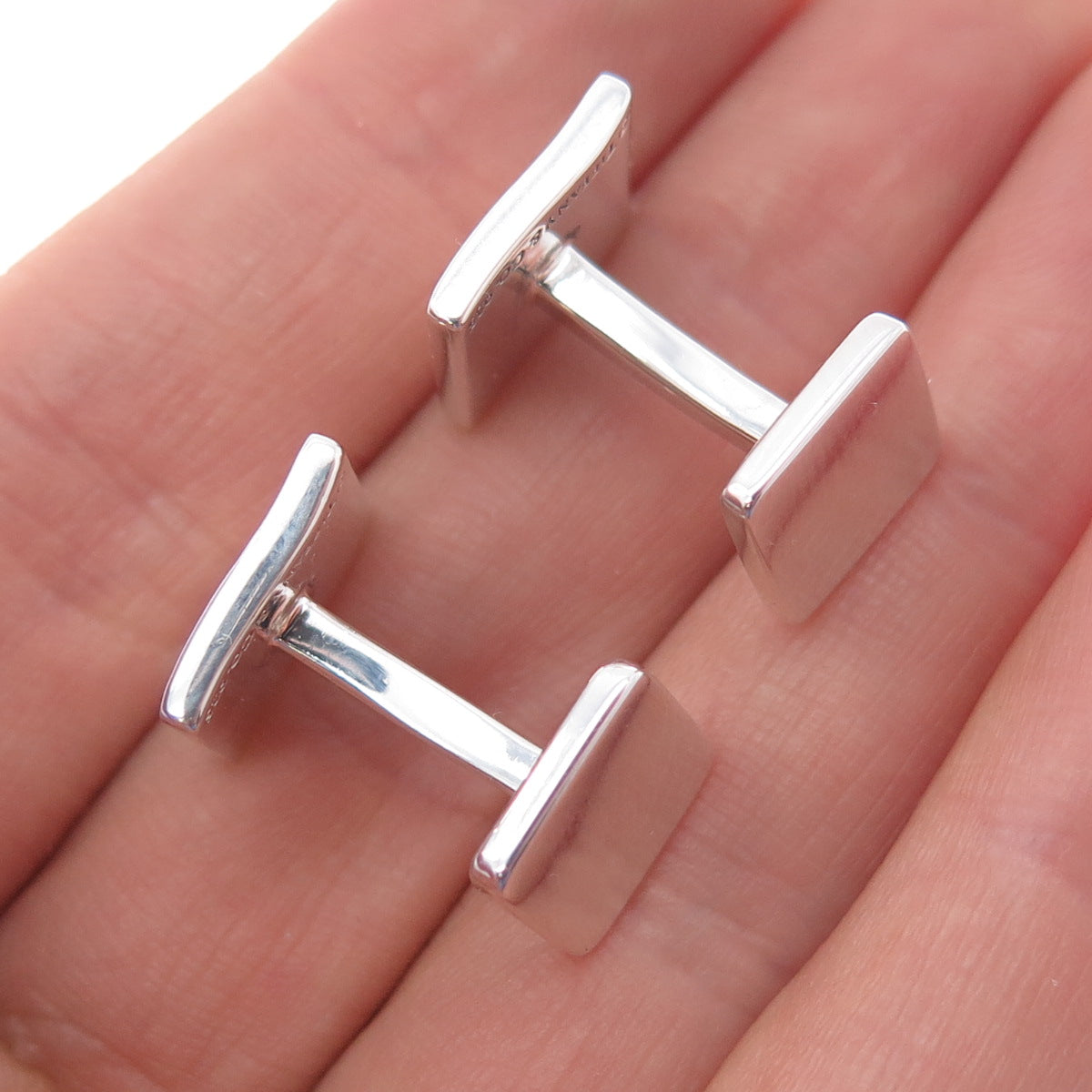 TIFFANY & CO. 925 Sterling Silver Vintage New York Cufflinks