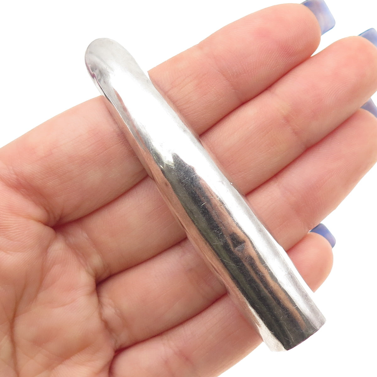 925 Sterling Silver Vintage Oxidized Finger Nail Guard