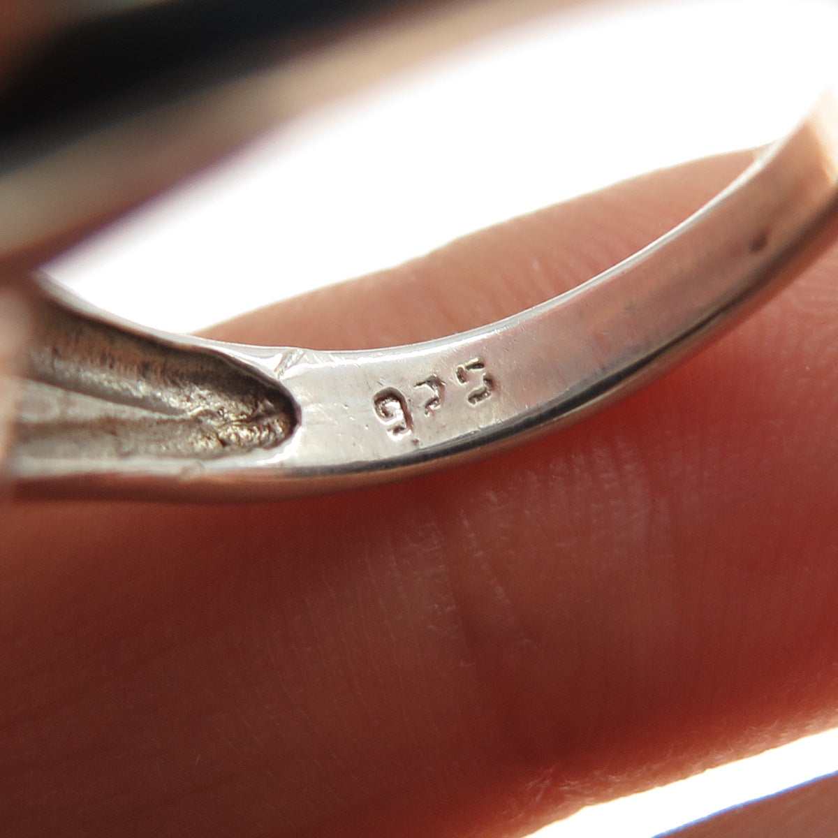 925 Sterling Silver Vintage Modernist Bypass Ring Size 7.5