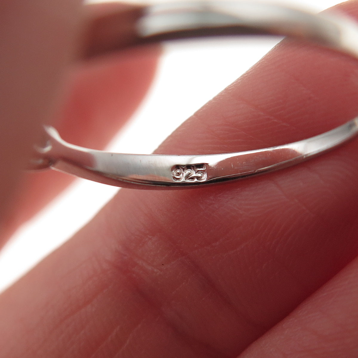 925 Sterling Silver Round-Cut C Z Heart Engagement Ring Size 8