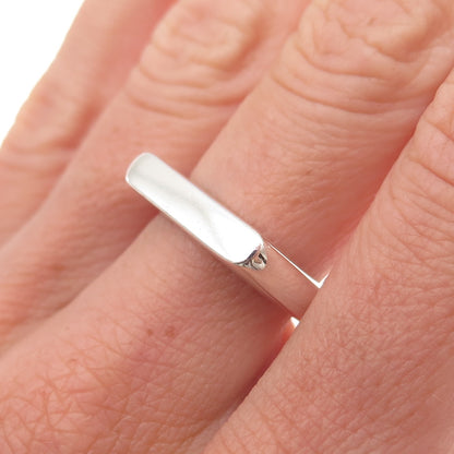 Silpada 925 Sterling Silver Vintage Bar Signet Ring Size 7.25