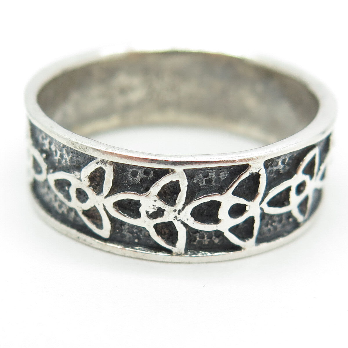 925 Sterling Silver Vintage Celtic Trinity Knot Band Ring Size 13.25