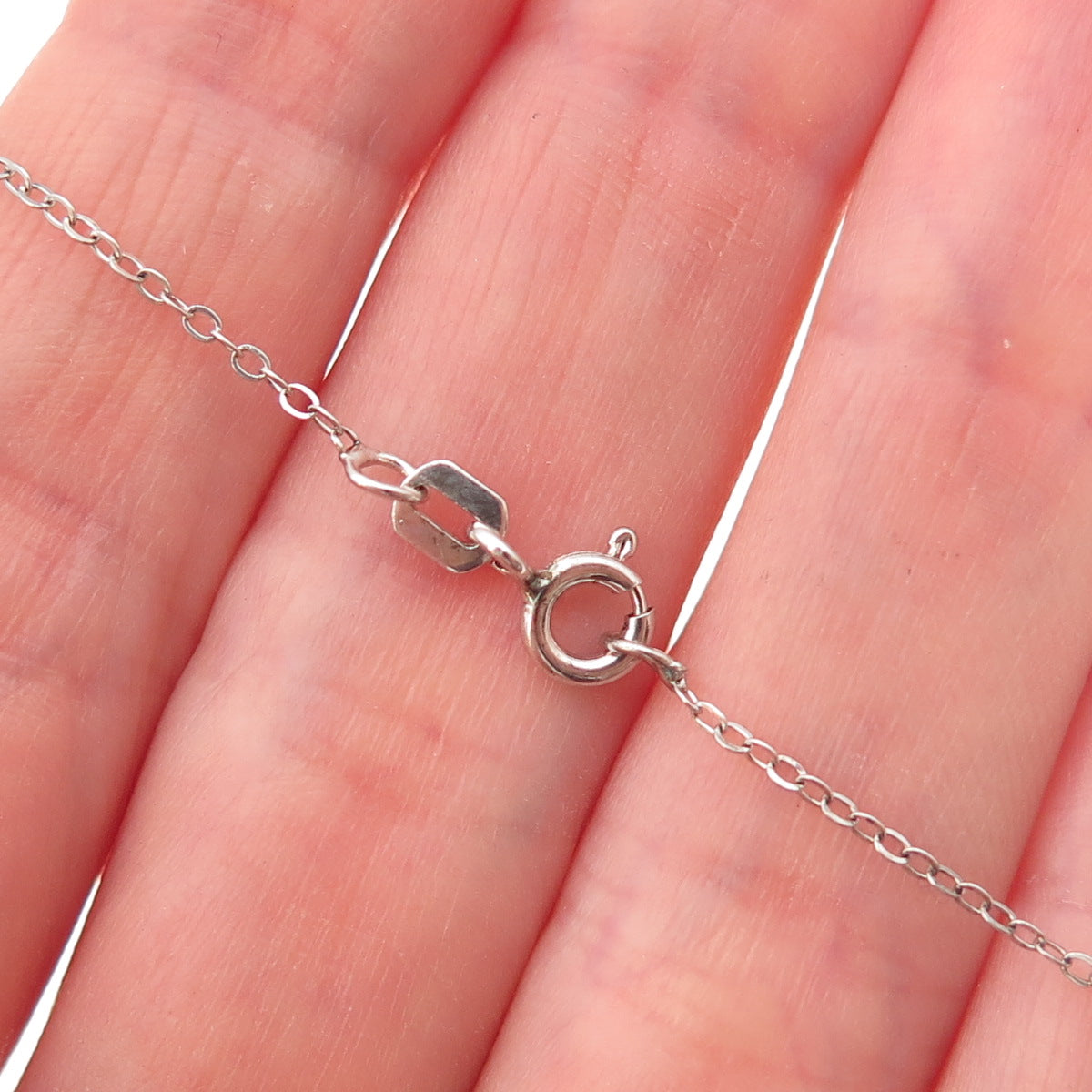 Chuck Clemency 925 Sterling Silver Real Tanzanite White Topaz Chain Necklace 20"