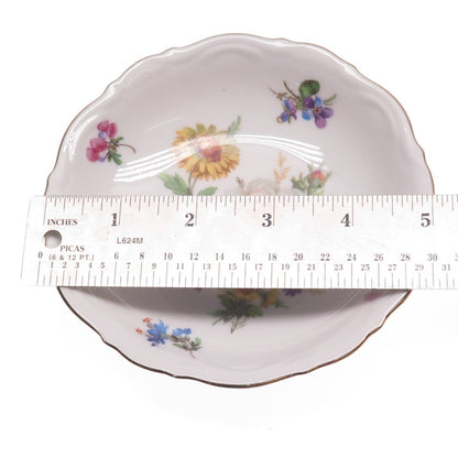 MITTERTEICH BAVARIA Antique Meissen Floral Hand Painted Porcelain Cabinet Plate