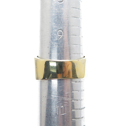 925 Sterling Gold Plated Round-Cut Shaped C Z Cross Signet Wide Ring Size 10.25