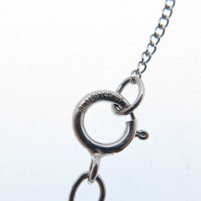 925 Sterling Silver 1/20 14K Gold Filled 2-Tone C Z #Love Chain Necklace 20"