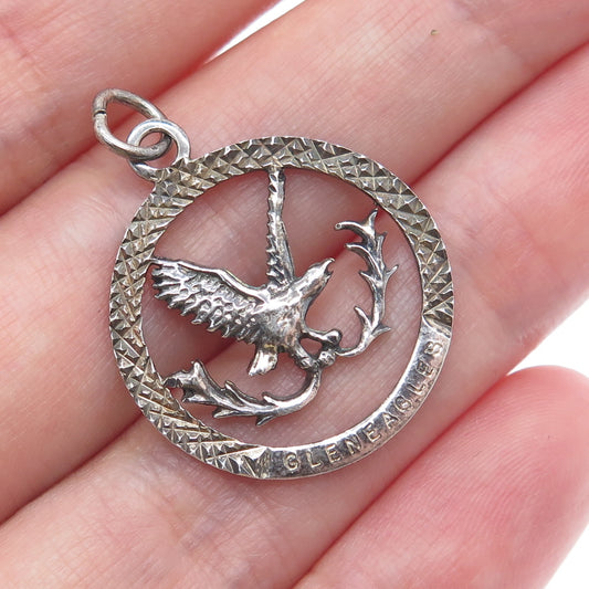 925 Sterling Vintage GMC Birmingham Gleneagles Golf Club Diamond-Cut Pendant