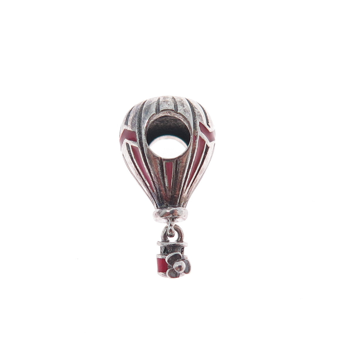 PANDORA 925 Sterling Silver Enamel Air Balloon Dangle Charm