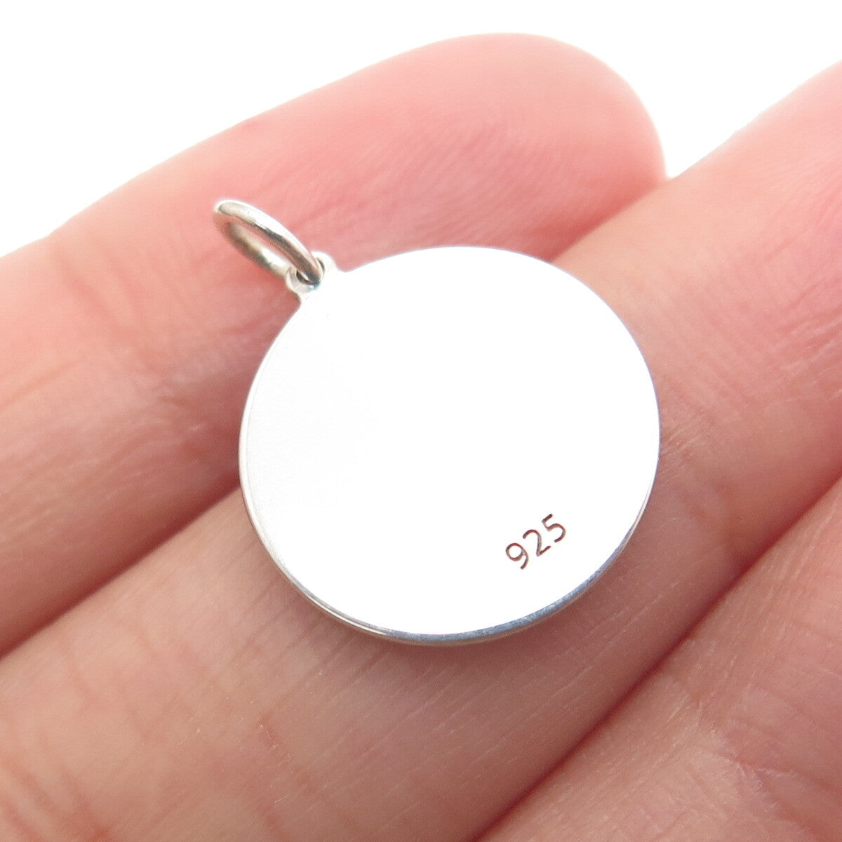 925 Sterling Silver Blue Enamel Scorpio Zodiac Sign Minimalist Charm Pendant