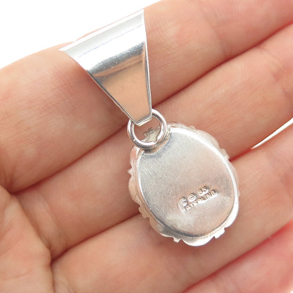 CAROL FELLEY 925 Sterling Silver Vintage 1985 Real Lapis Lazuli Charm Pendant