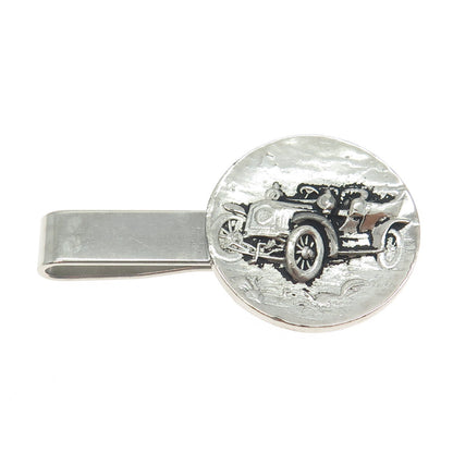 925 Sterling Silver Antique Art Deco Retro Car Tie Clip