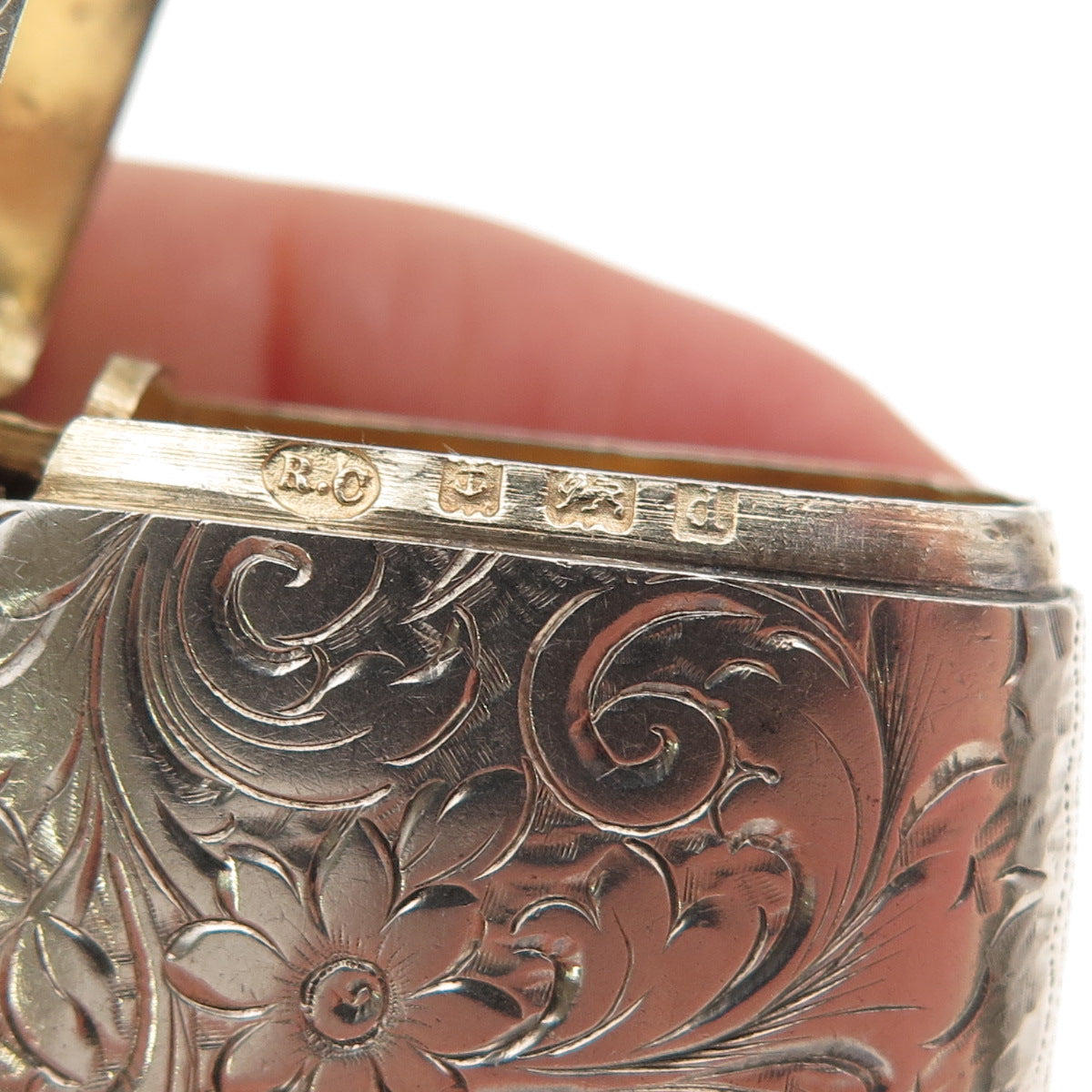 Robert Chandler 925 Sterling Silver Antique 1903 Birmingham Coin / Vesta Case