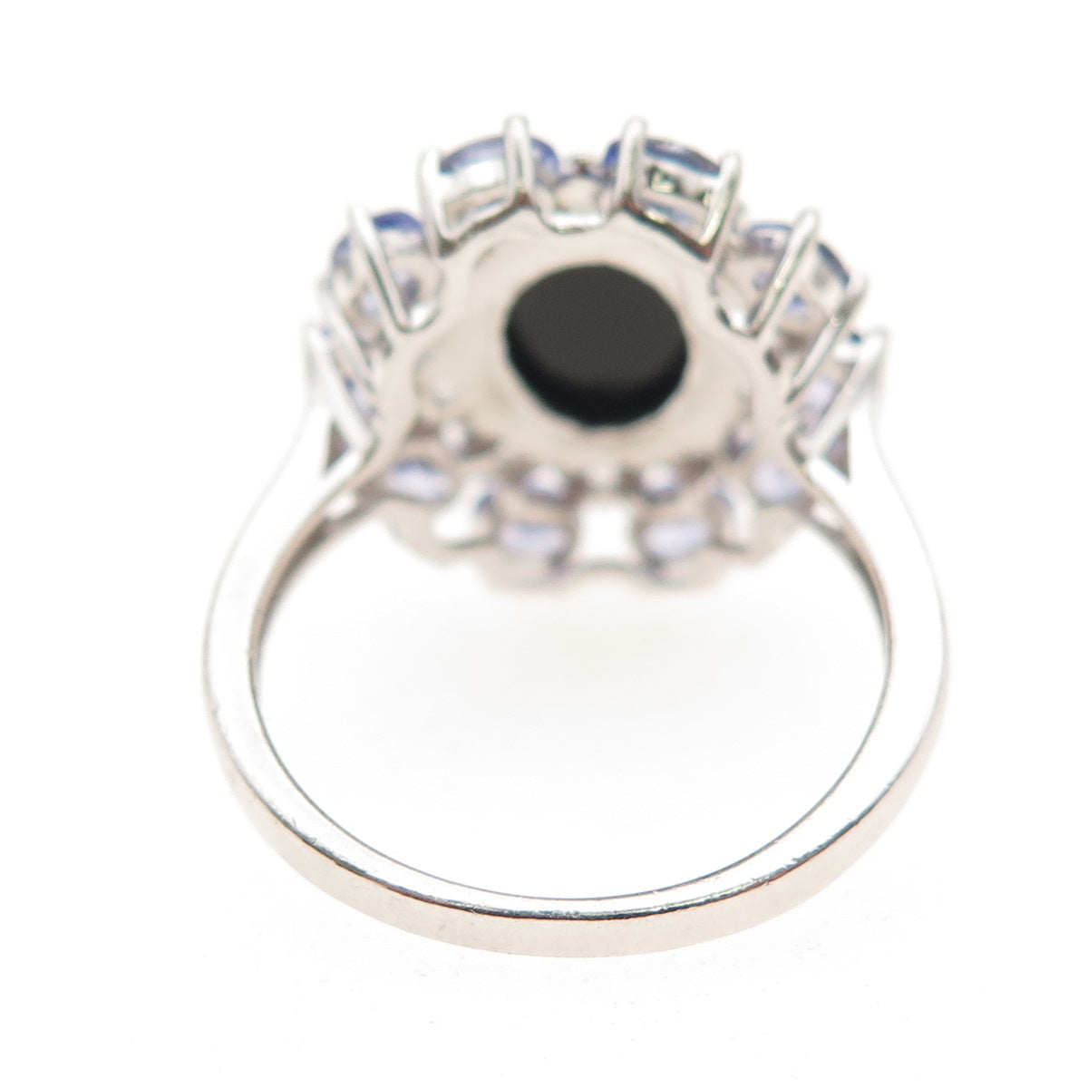 Harold Trujillo Sterling Silver Real Doublet Opal Tanzanite & Topaz Ring Size 7