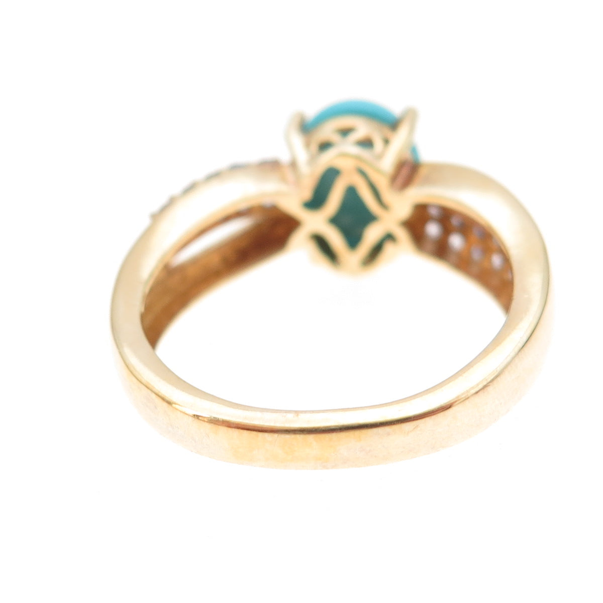 Chuck Clemency 925 Sterling Gold Plated Real Turquoise Tanzanite Ring Size 8.25