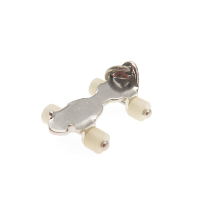 BEAU 925 Sterling Antique Art Deco Roller Skater Movable 3D Mini Charm Pendant