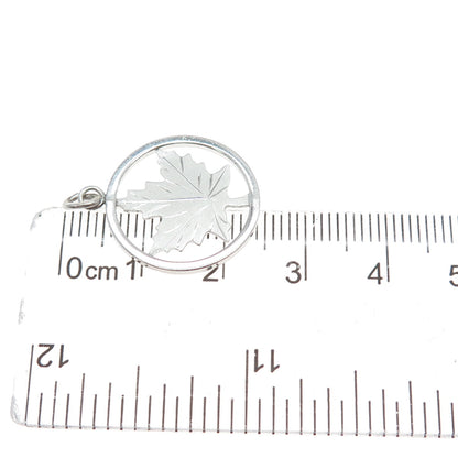 BOND BOYD 925 Sterling Silver Vintage Maple Leaf Charm Pendant
