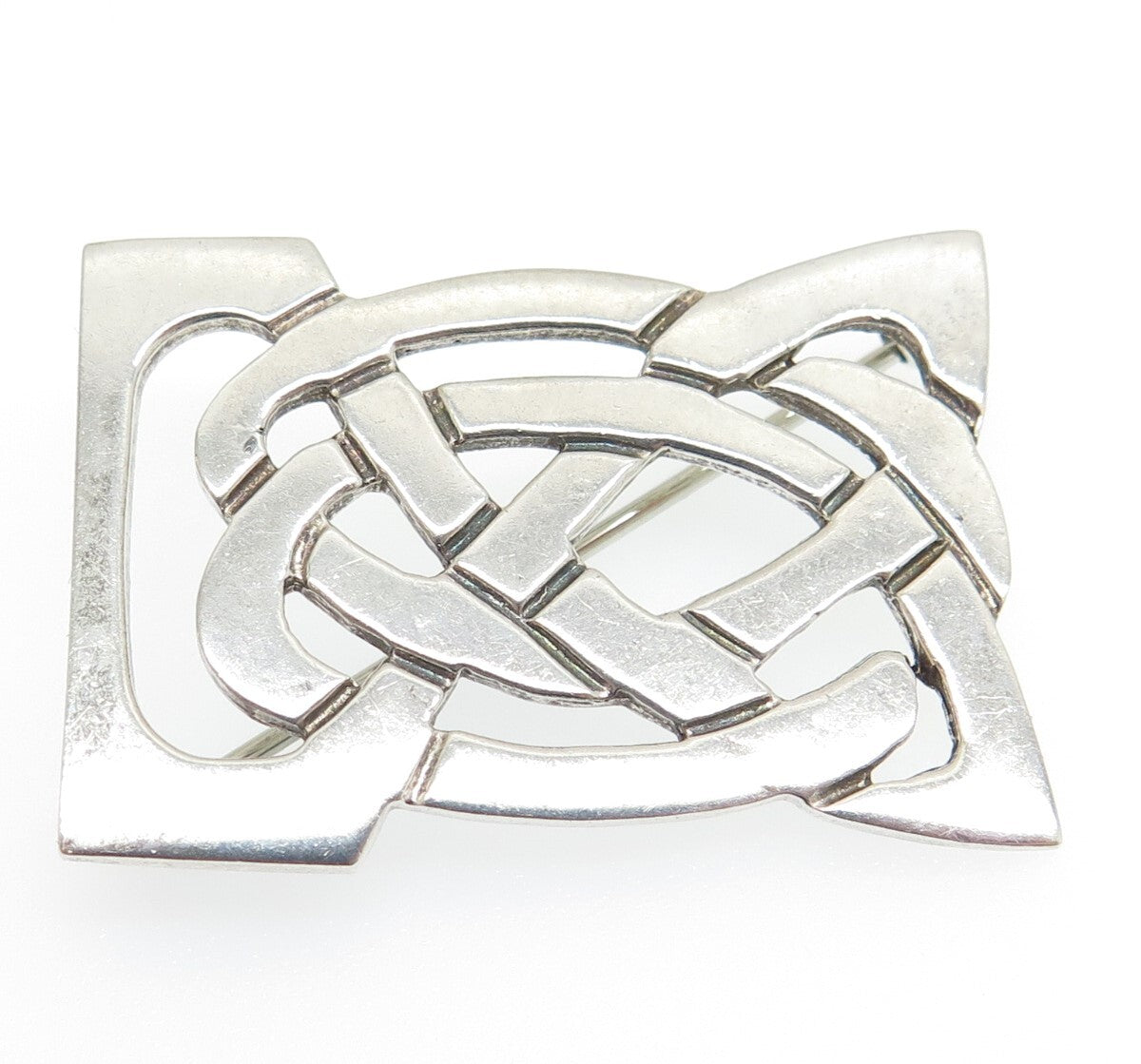 925 Sterling Silver Vintage 1996 SM Dublin Celtic Knot Pin Brooch
