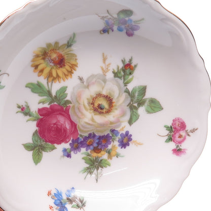 MITTERTEICH BAVARIA Antique Meissen Floral Hand Painted Porcelain Cabinet Plate