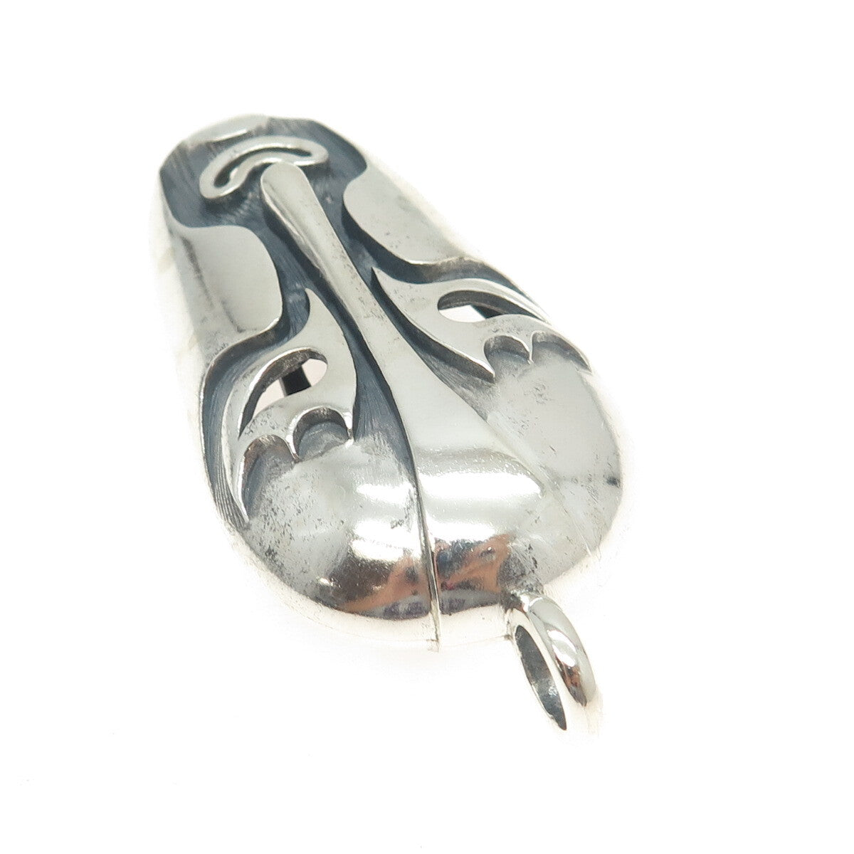 INDUSTRIA ARGENTINA 925 Sterling Silver Vintage Tribal Mask Pendant