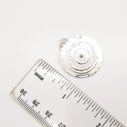 925 Sterling Silver Vintage Modernist Pendant