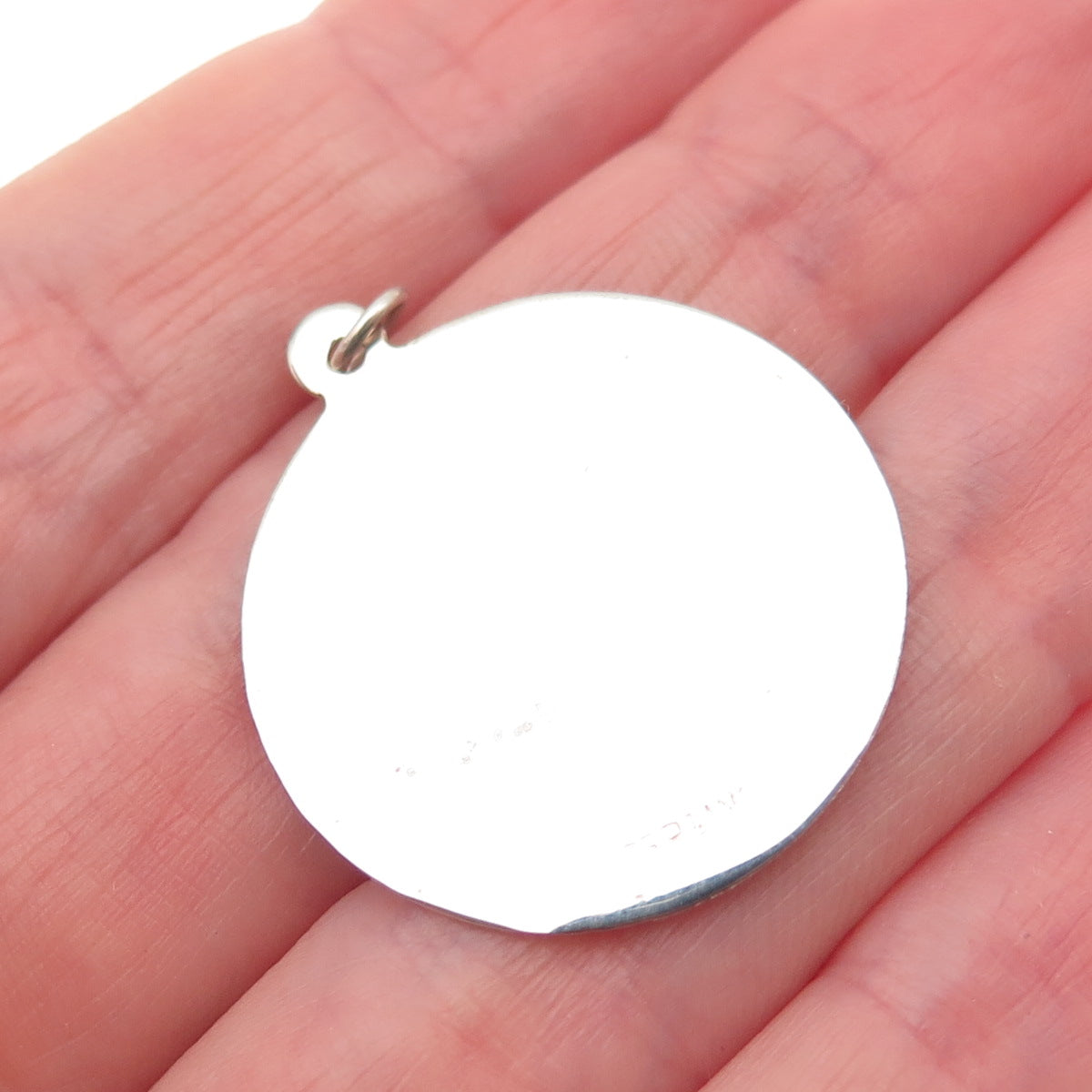 925 Sterling Silver Vintage Star of David Judaica Charm Pendant