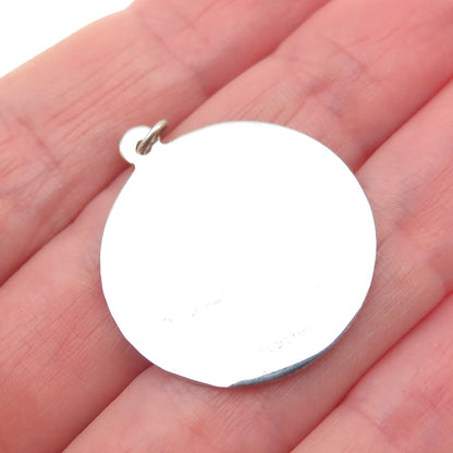 925 Sterling Silver Vintage Star of David Judaica Charm Pendant