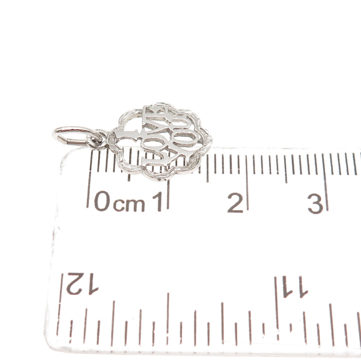 925 Sterling Silver Vintage I Love You Mini Charm Pendant