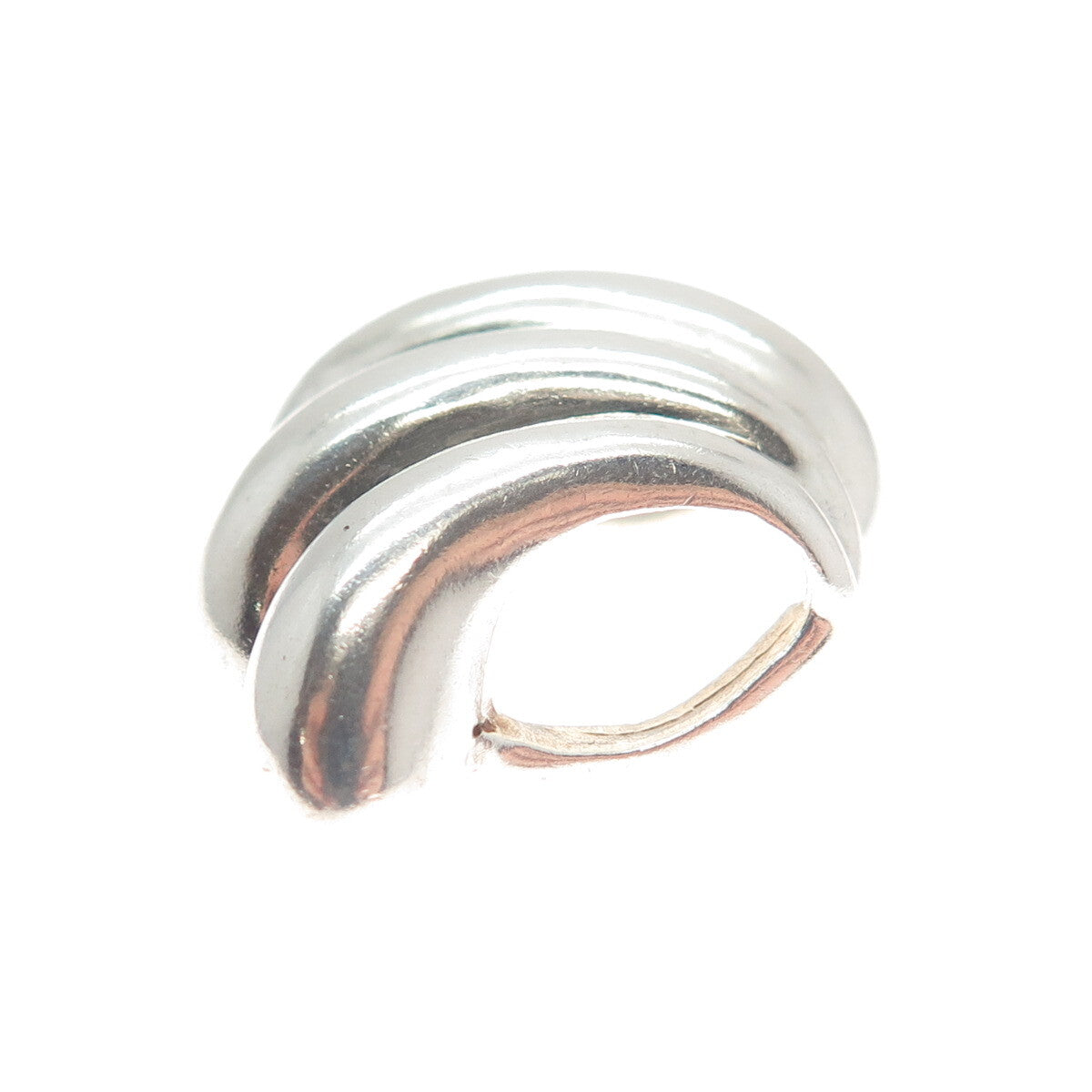 VICTORIA SOPRANO JEWELLERY 925 Sterling Silver Vintage Ribbed Slide Pendant