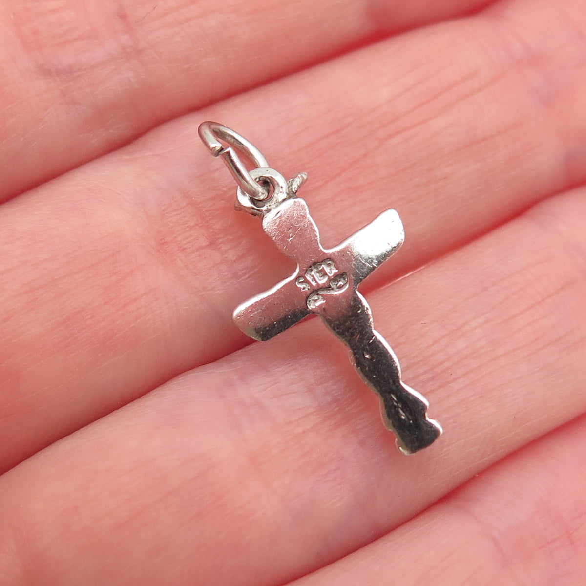 Old Pawn 925 Sterling Silver Vintage Southwestern Totem Pole Mini Charm Pendant