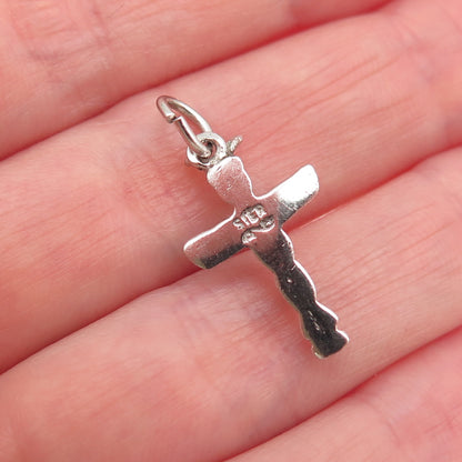Old Pawn 925 Sterling Silver Vintage Southwestern Totem Pole Mini Charm Pendant