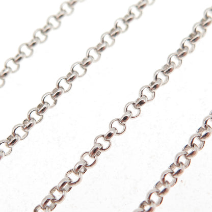 925 Sterling Silver Italy Rolo Chain Necklace 18"