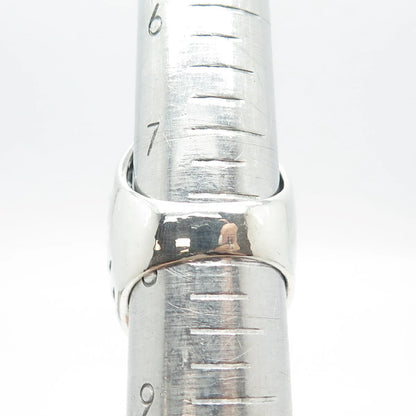 925 Sterling Silver Woven Dome Ring Size 8