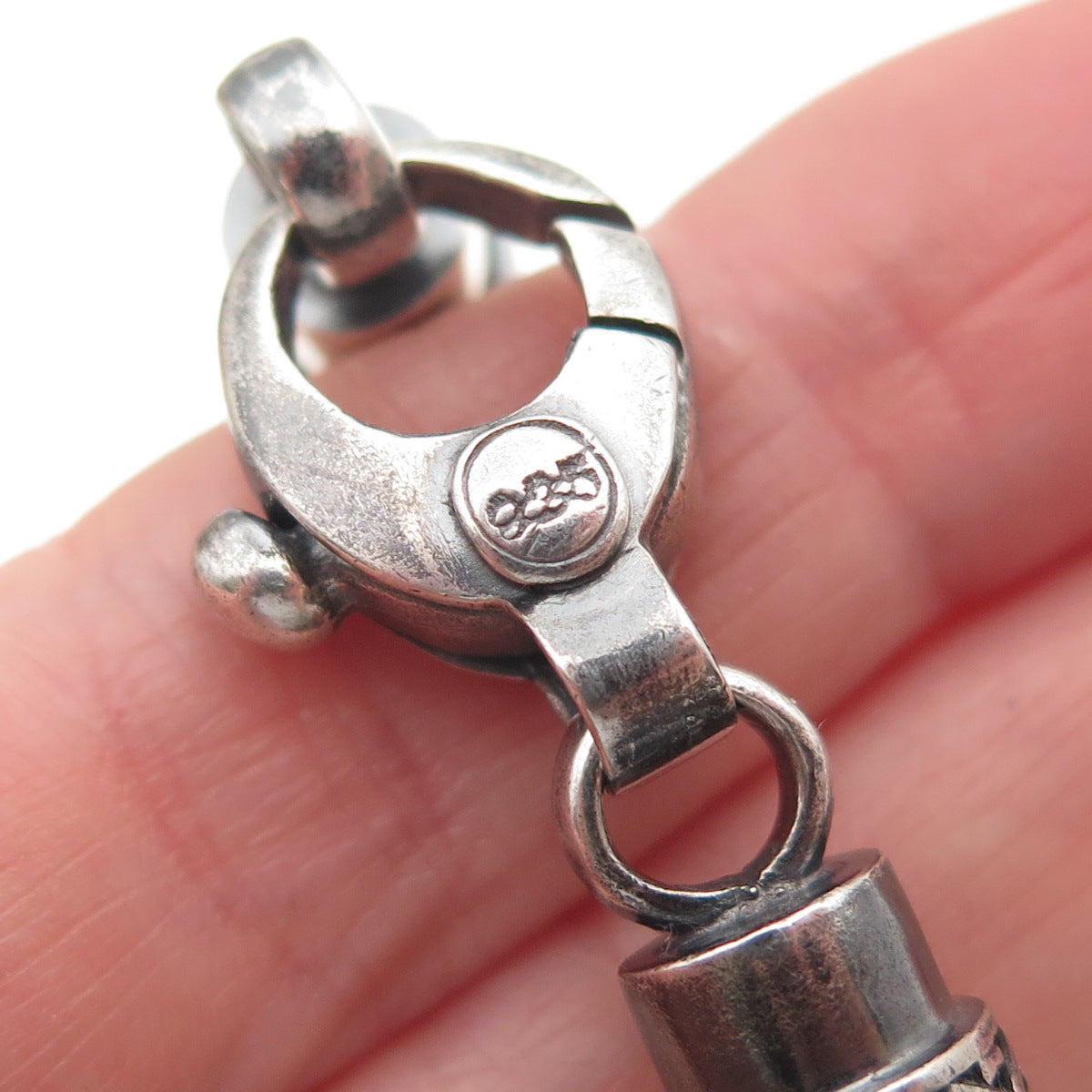 Rodney de Gruchy 925 Sterling Silver Vintage Modernist Link Bracelet 6.5"