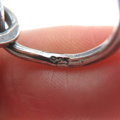 925 Sterling Silver Vintage Double Love Mariner Knot Oxidized Ring Size 5.5