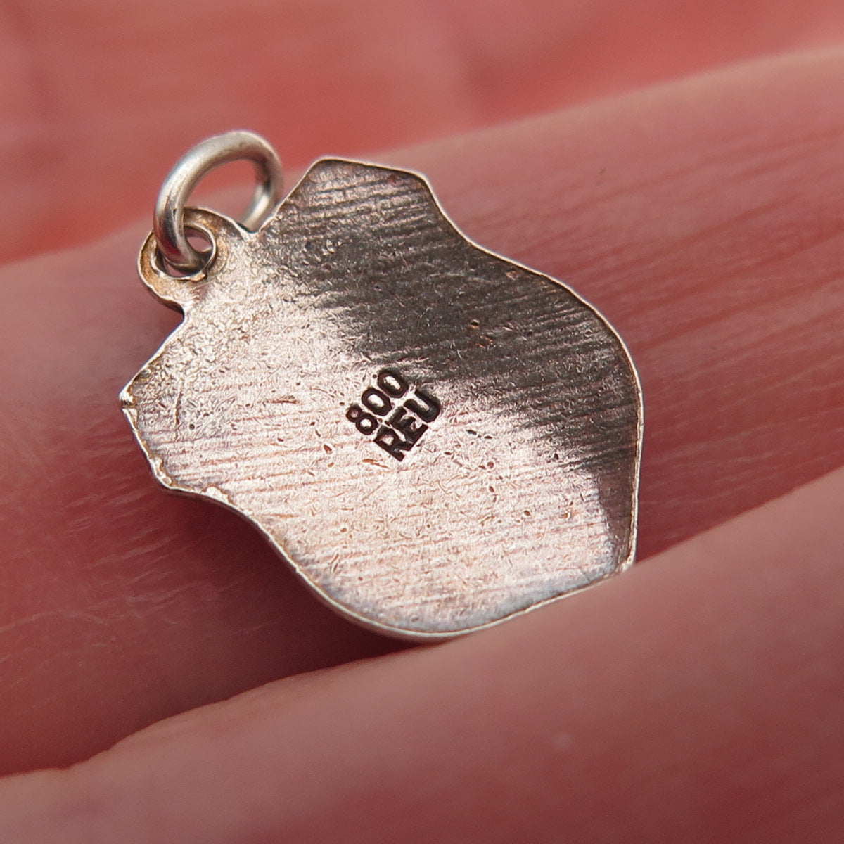 Fritz Reu & Co. 800 Silver Vintage Enamel Rinteln Mini Charm Pendant