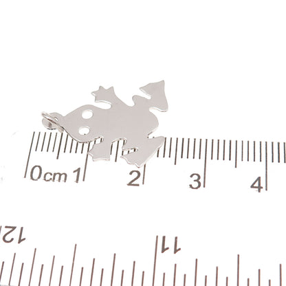 Mark Mercy 925 Sterling Silver Vintage Frog Good Luck Charm Pendant