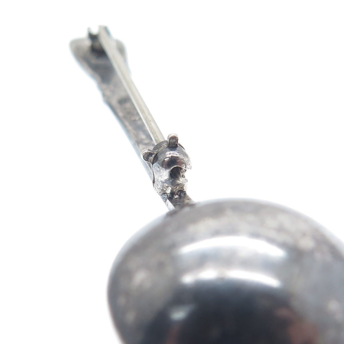 925 Sterling Silver Antique Art Deco Rhapsody Salt & Spices Spoon Pin Brooch