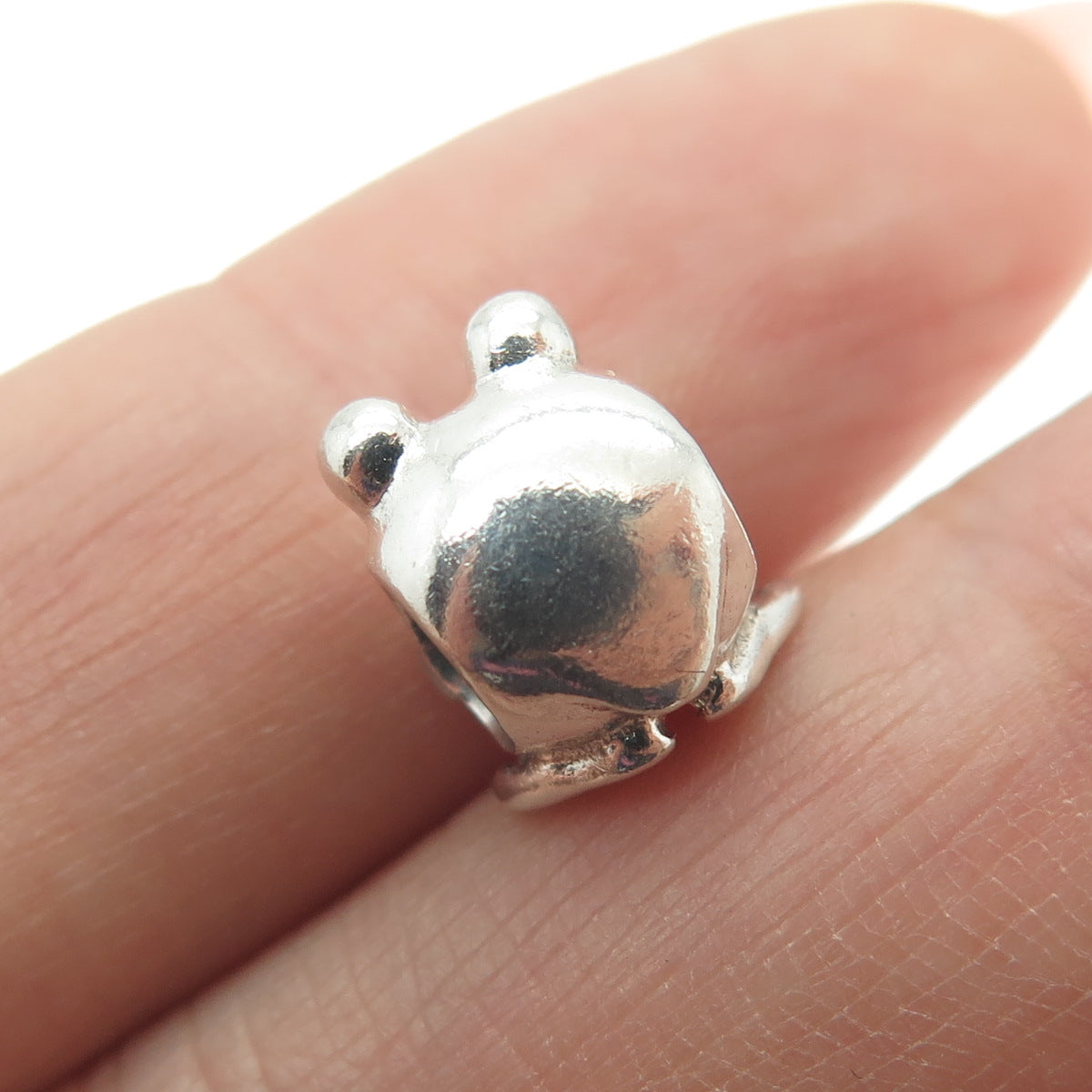 PANDORA 925 Sterling Silver Frog Bead Charm