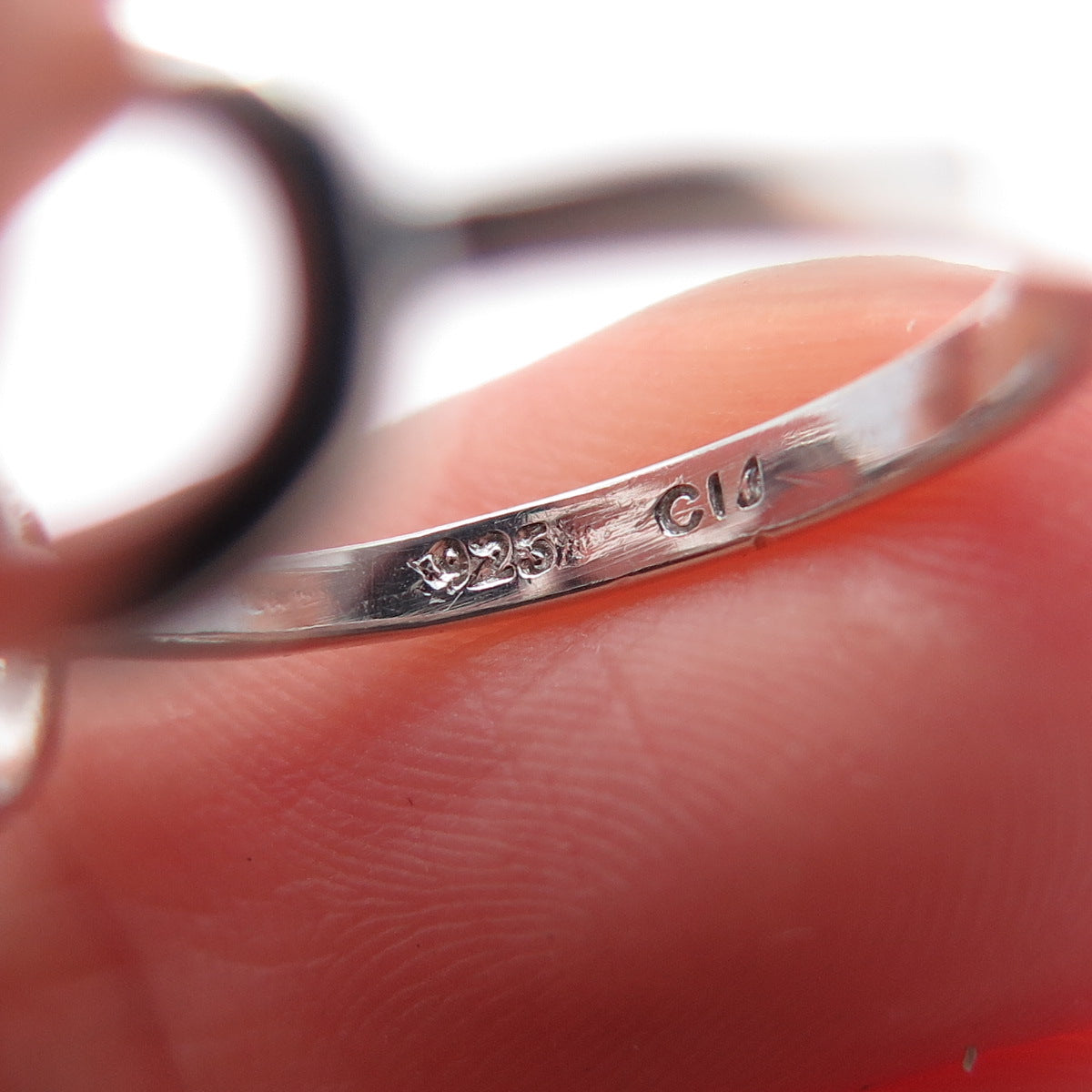 925 Sterling Silver Vintage Infinity Ring Size 5.25