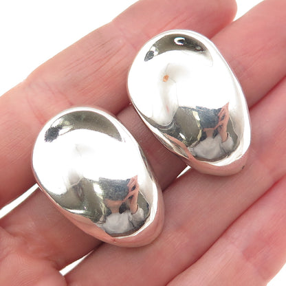 HOLLY RU 925 Sterling Silver Vintage Modernist Earrings
